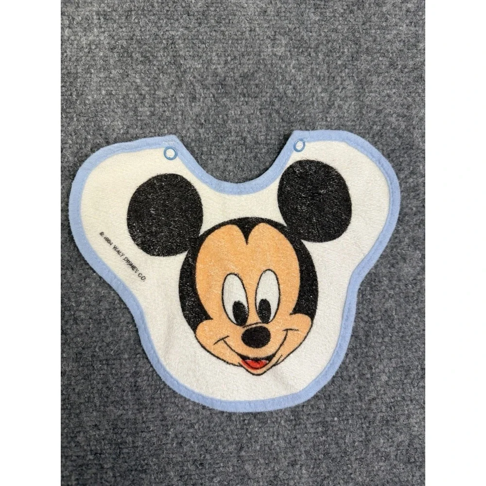 Vintage 1984 Disney Playskool Play J's Mickey Mouse Onsie & Bib Newborn